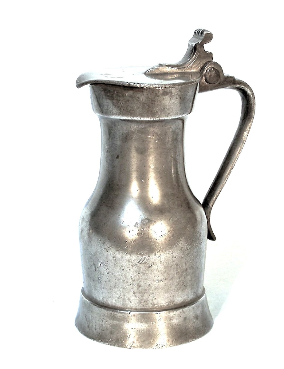 Pewter Wine Pitcher - Pontoise, 18th Century