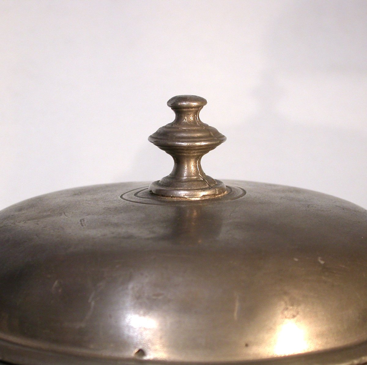 Rare Double Pewter Dinner Carrier - Langres (champagne), 18th Century-photo-1