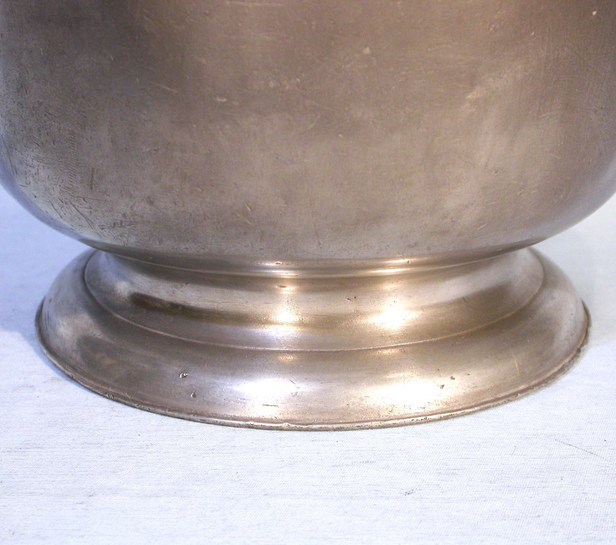 Rare Double Pewter Dinner Carrier - Langres (champagne), 18th Century-photo-2