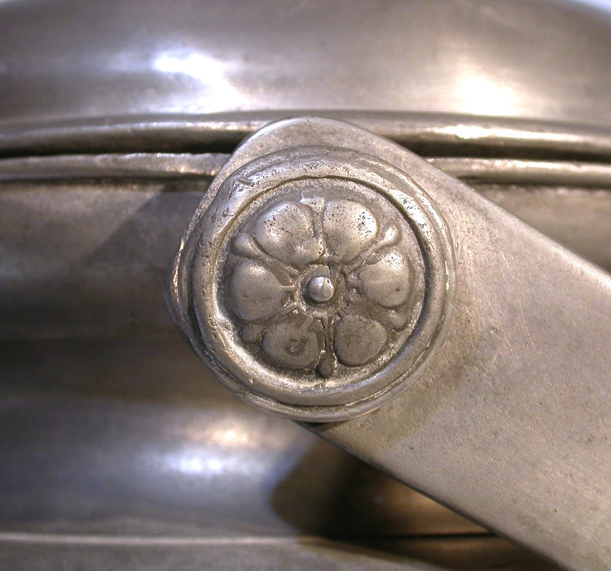 Rare Double Pewter Dinner Carrier - Langres (champagne), 18th Century-photo-4