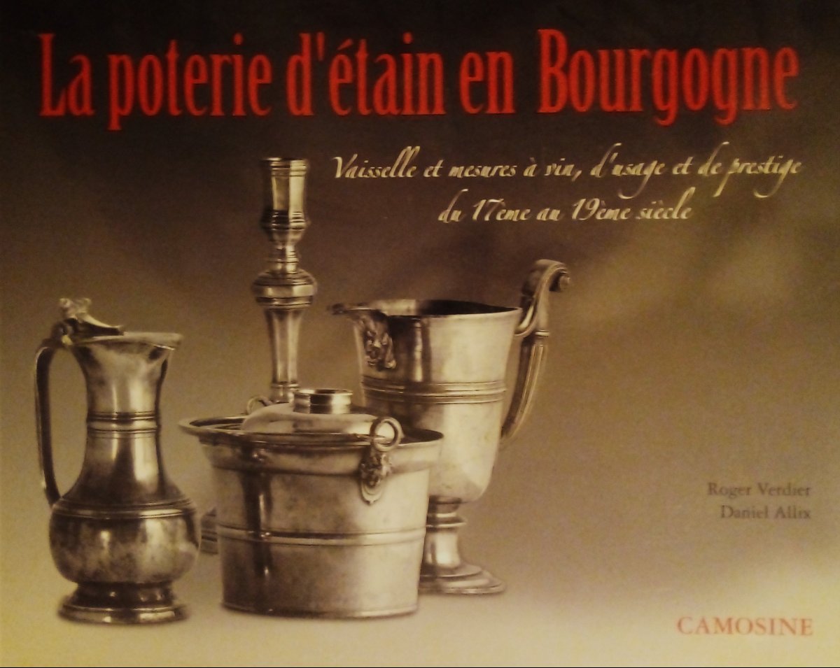 Pewter Dinner Carrier - Clamecy (burgundy), 19th Century-photo-5