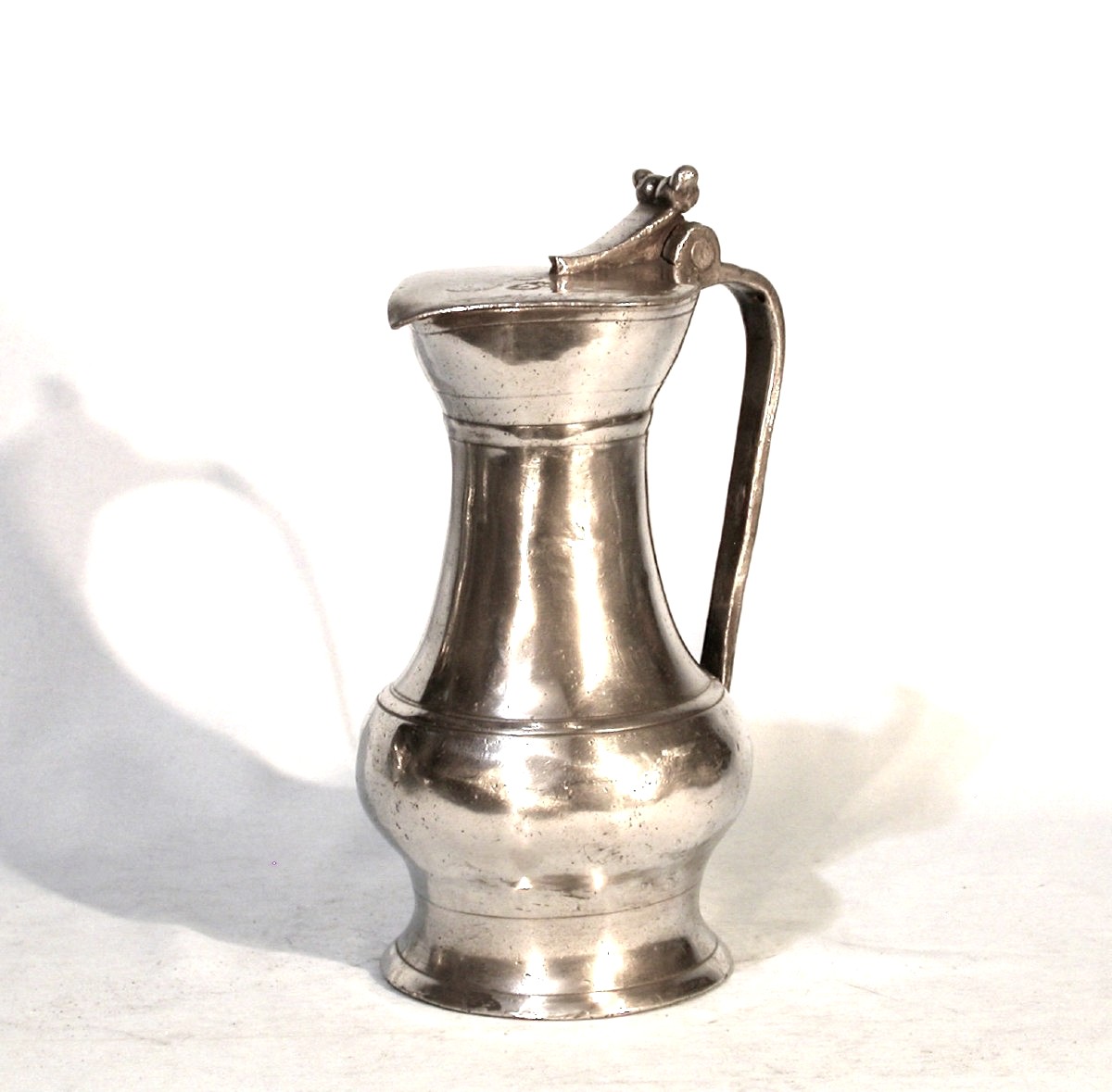 Extremely Rare Pewter Wine Pitcher - Mirecourt (lorraine), Circa 1700-photo-5