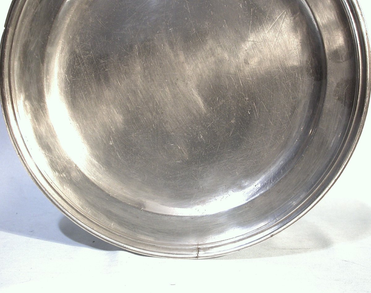 Pewter Plate - Lyon, Early 18th Century-photo-4