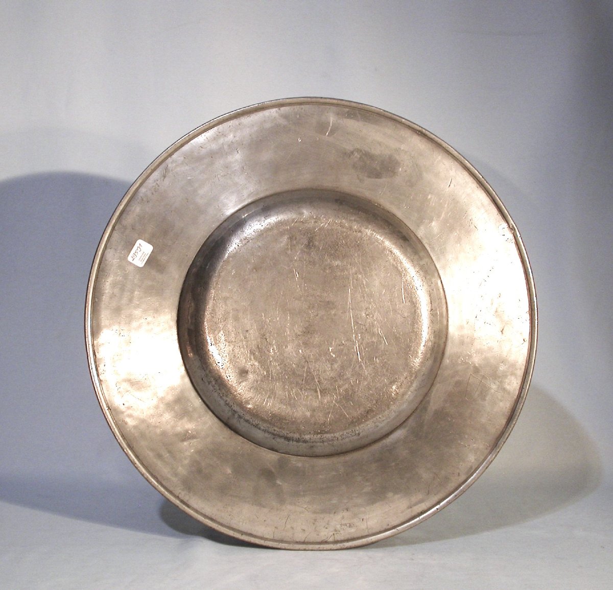 Large Pewter "cardinal" Platter - France, Circa 1700-photo-1
