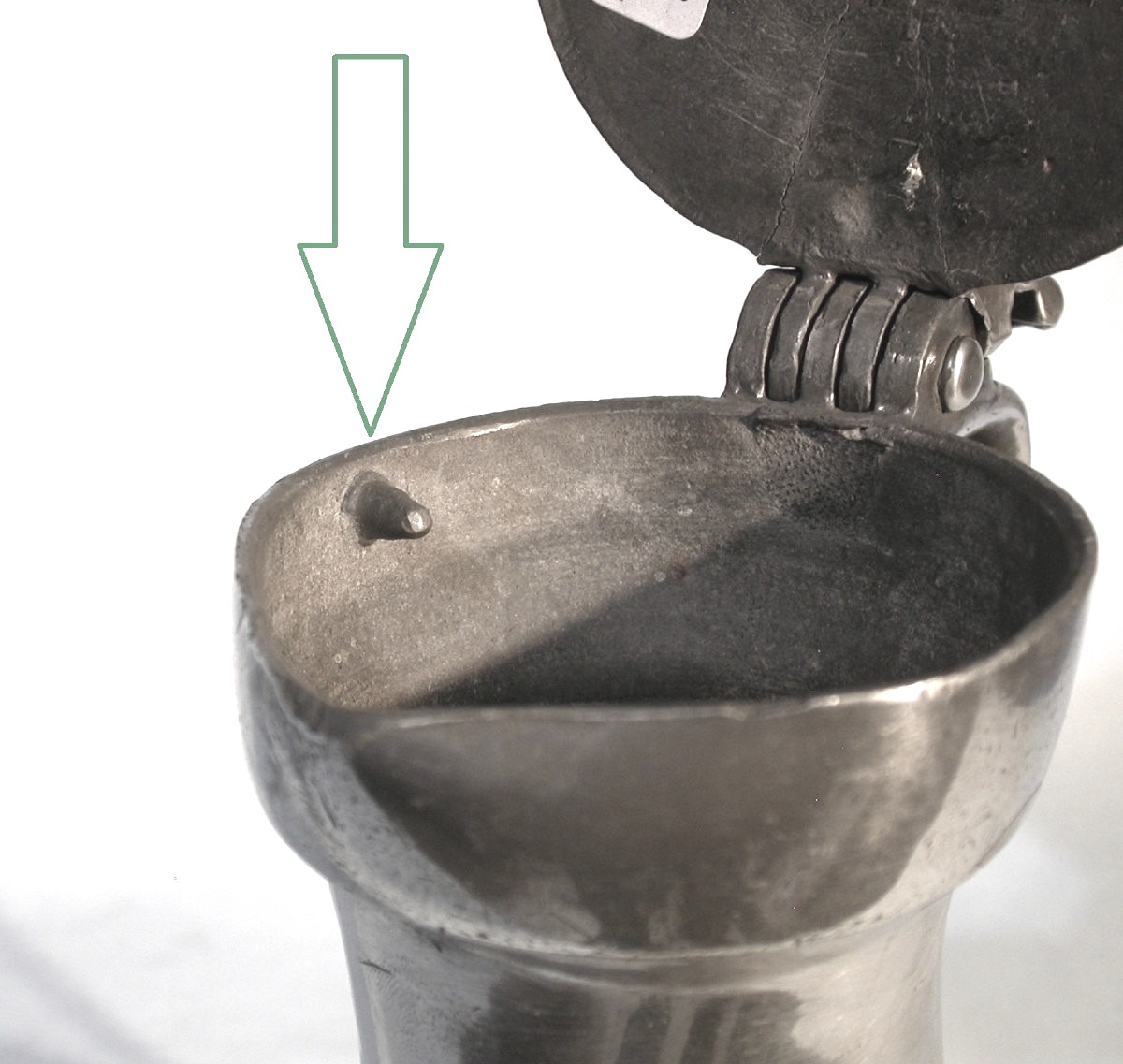 Pewter Wine Pitcher - Pontoise, 18th Century-photo-1