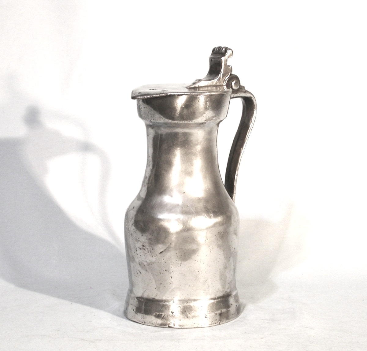 Pewter Wine Pitcher - Pontoise, 18th Century-photo-3