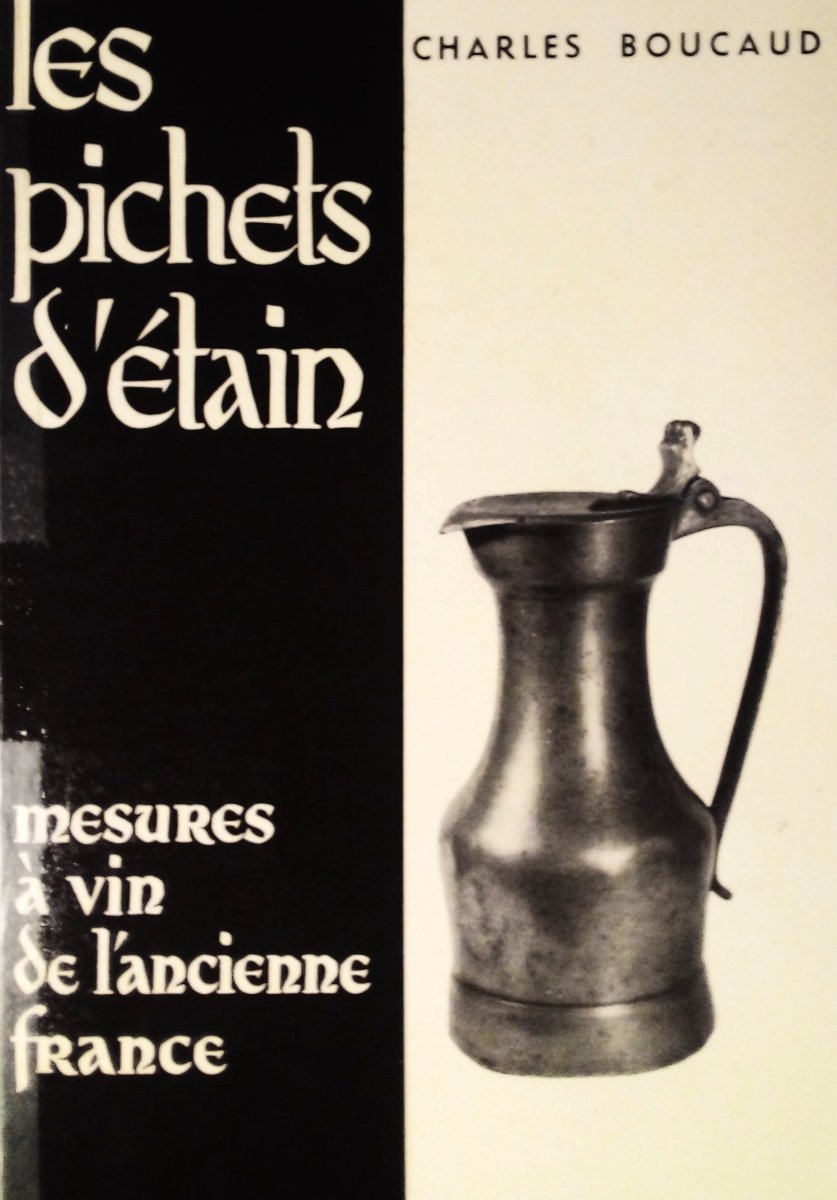 Pewter Wine Pitcher - Pontoise, 18th Century-photo-4