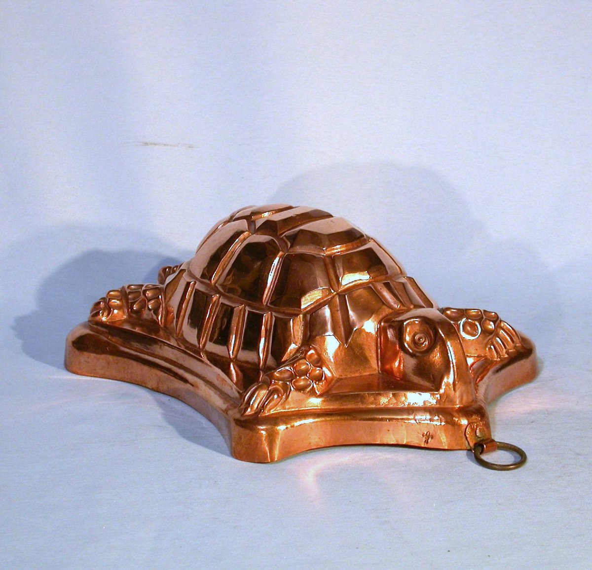 Rare Copper Cake Mold, 19th Century-photo-2