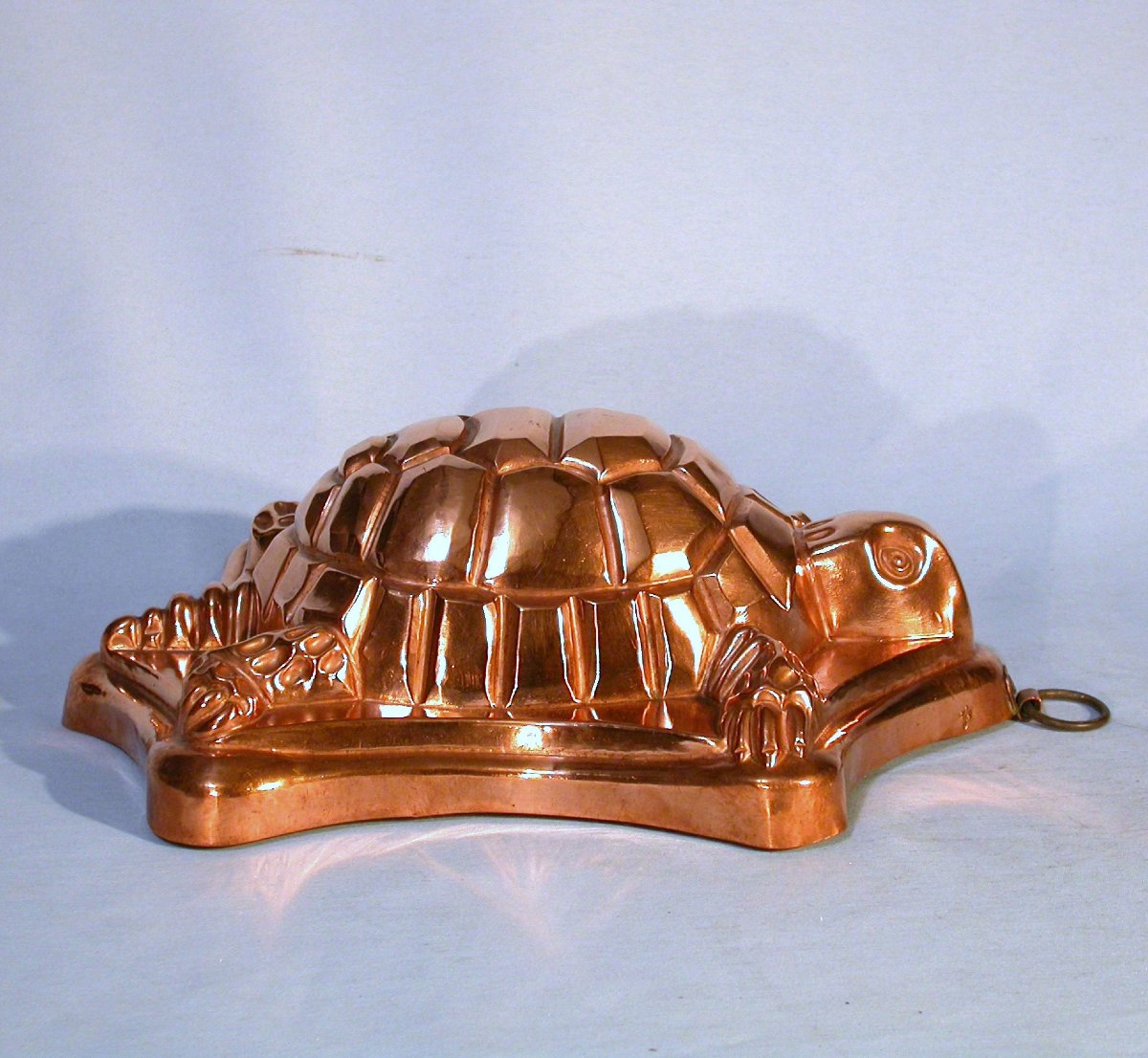 Rare Copper Cake Mold, 19th Century-photo-3