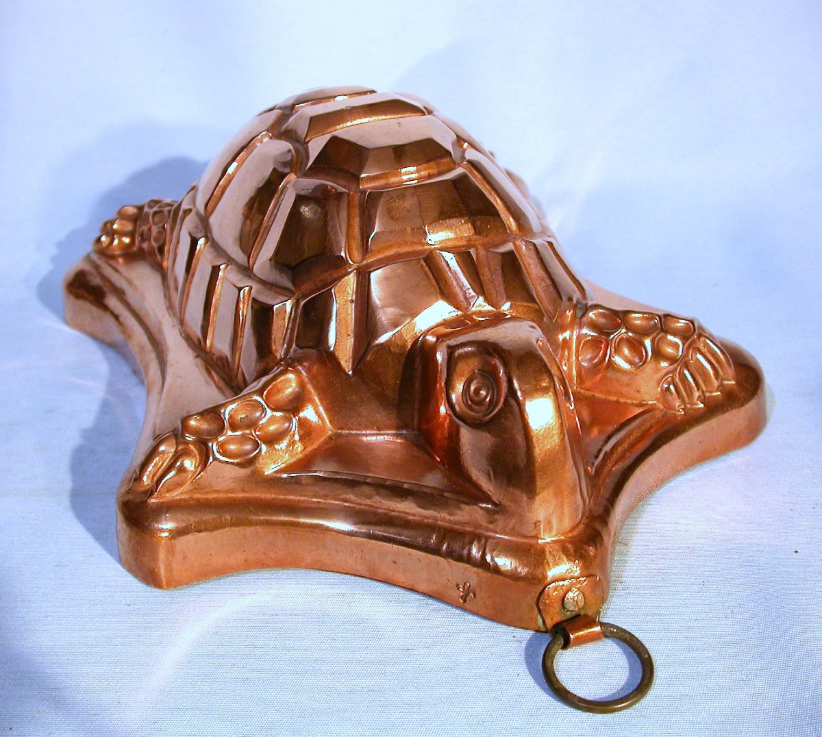 Rare Copper Cake Mold, 19th Century-photo-6