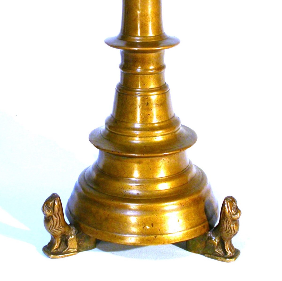 Pair Of Brass Candle Picks - Circa 1500-photo-3