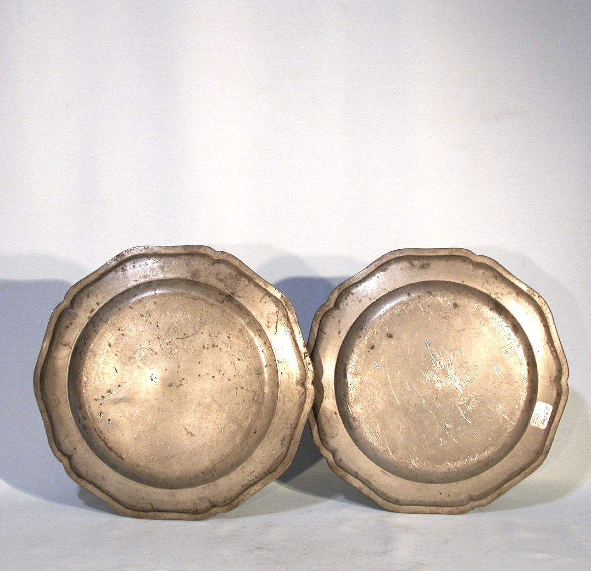 Set Of 8 Pewter Plates - Brussels, 18th Century-photo-2