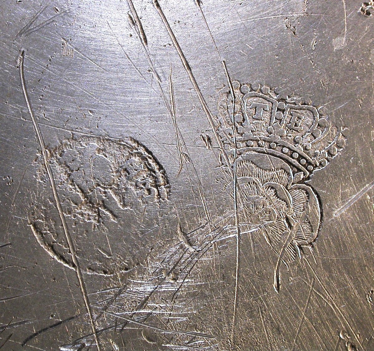 Set Of 8 Pewter Plates - Brussels, 18th Century-photo-6