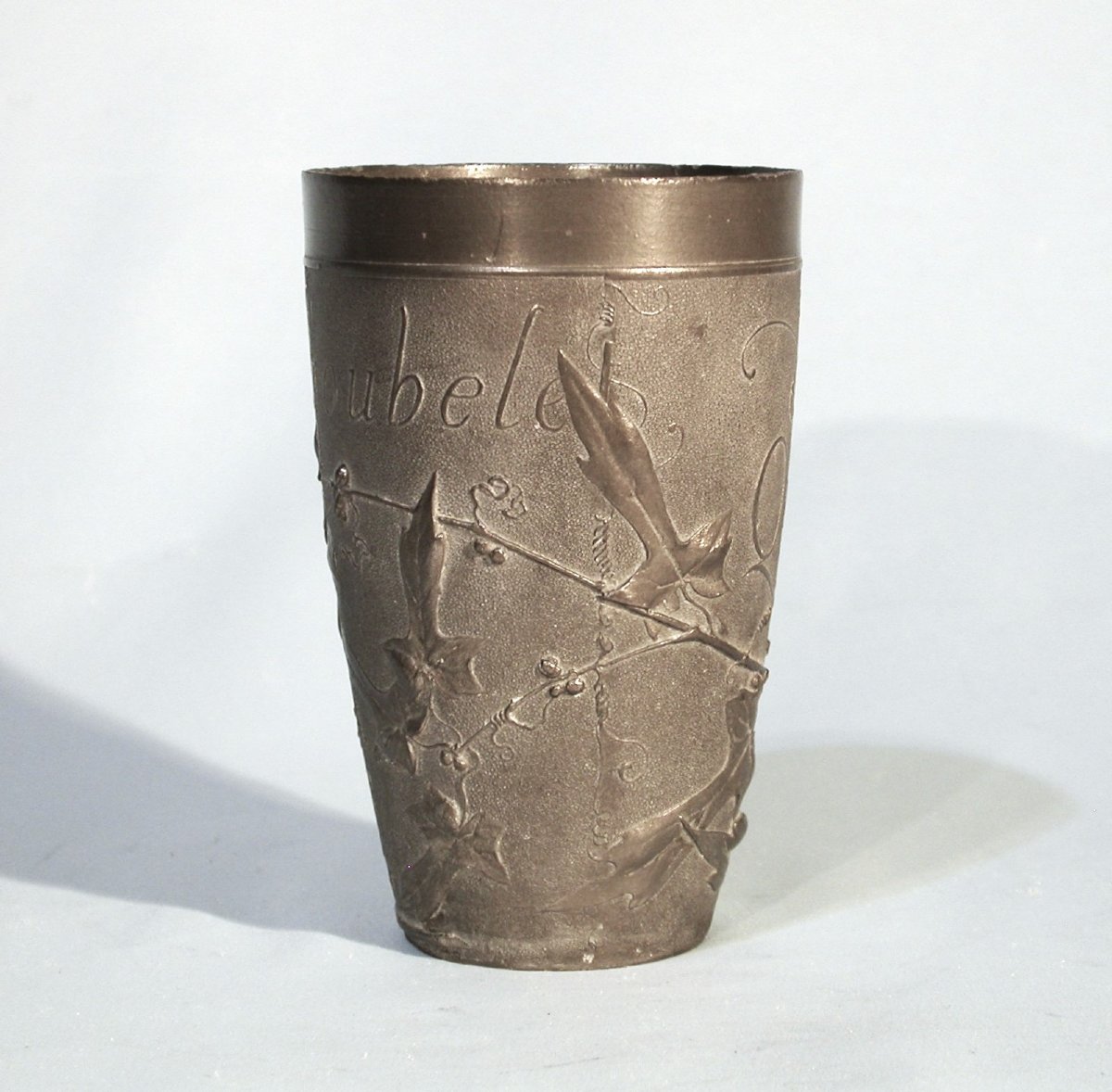 GOBELET "ART NOUVEAU" EN ETAIN DE JULES BRATEAU-photo-1