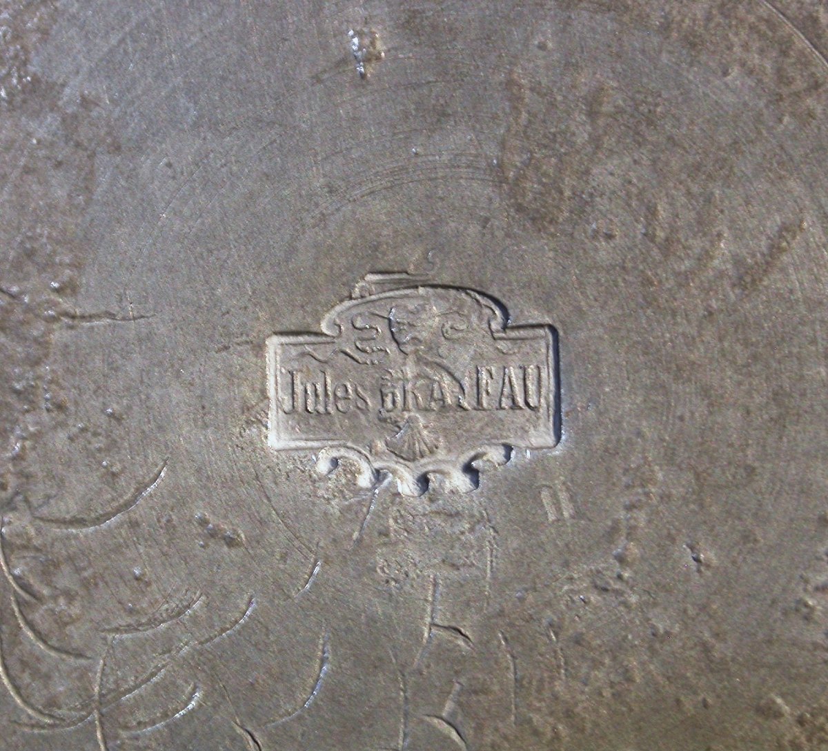 GOBELET "ART NOUVEAU" EN ETAIN DE JULES BRATEAU-photo-3