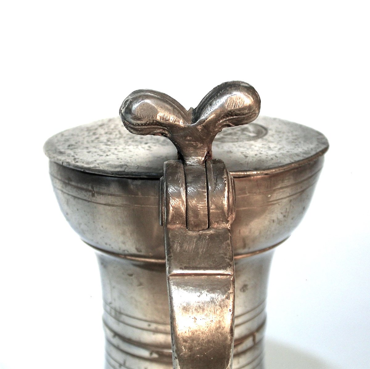 Pewter Wine Pitcher - Vevey, 18th Century-photo-2