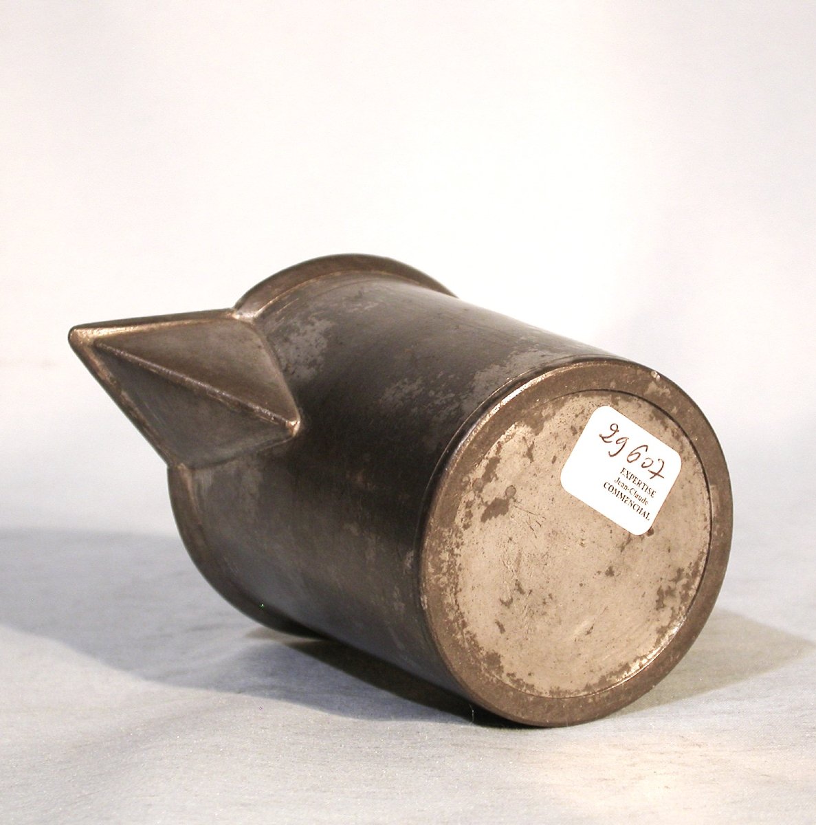 MEDECINE - MESURE À TISANE OU POTION EN ETAIN - XIX ème s-photo-2
