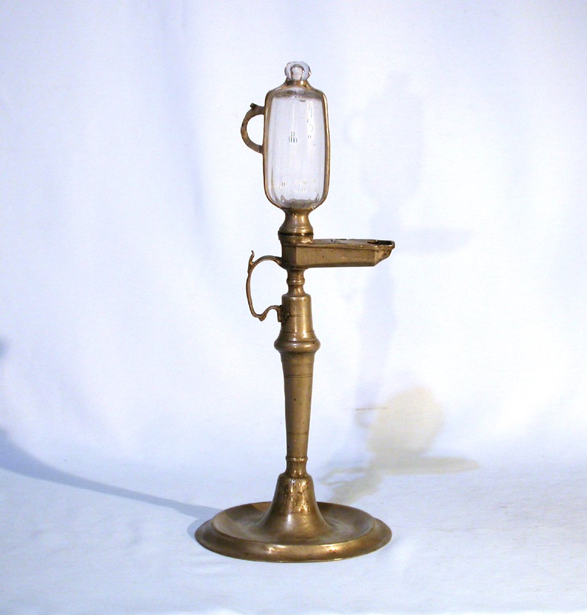 RARE HORLOGE À HUILE EN ETAIN - SAXE (?), DEBUT DU XIX ème s-photo-2