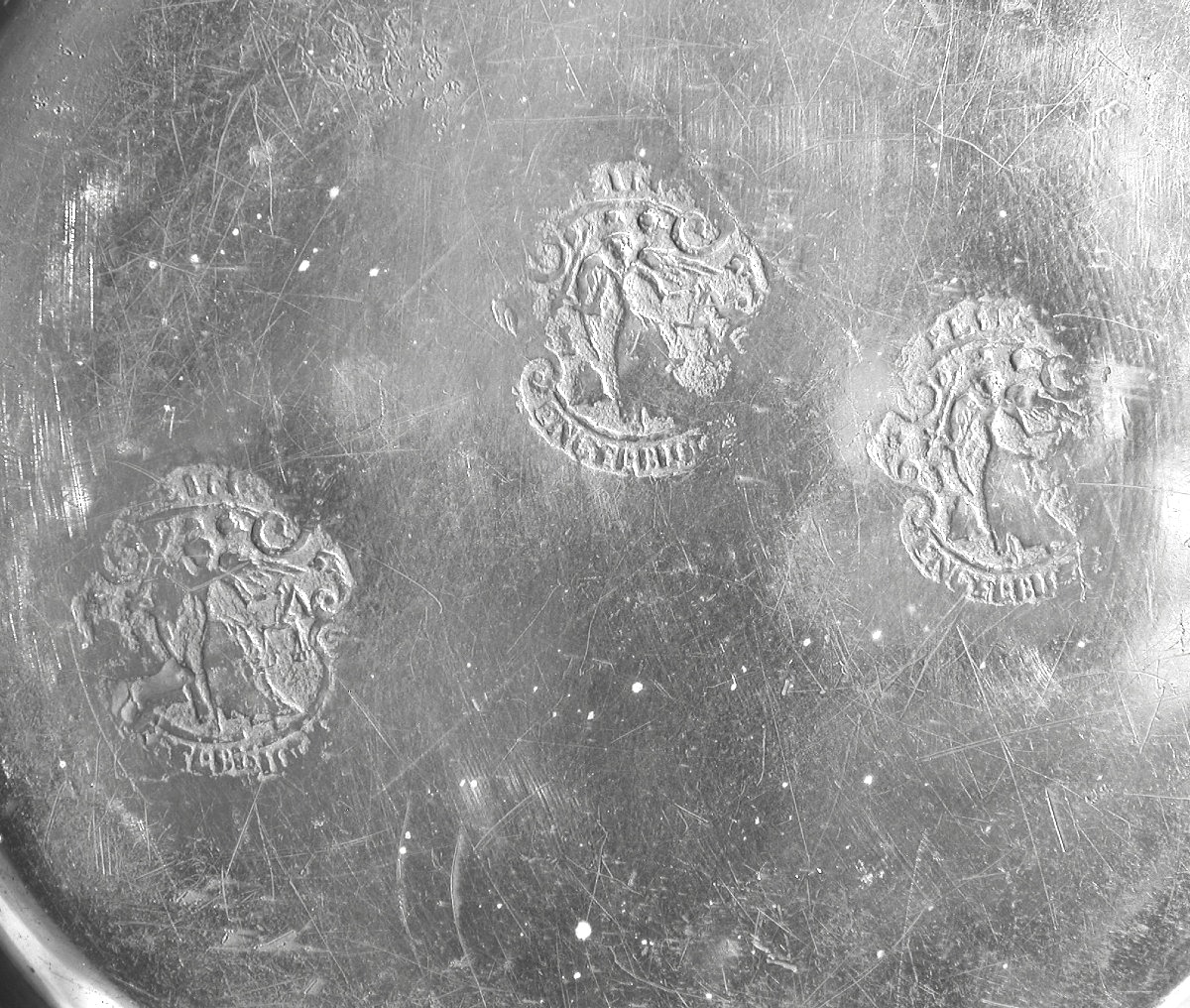 Pewter Plate - Frankfurt, 18th Century-photo-2