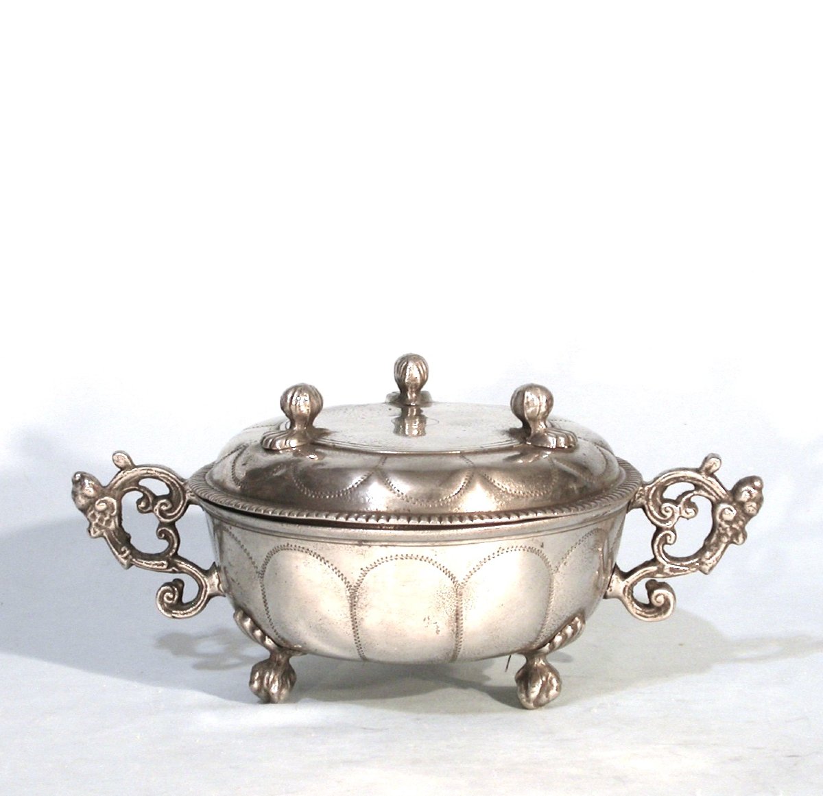 Pewter Bowl - Basel (switzerland), 18th Century-photo-2