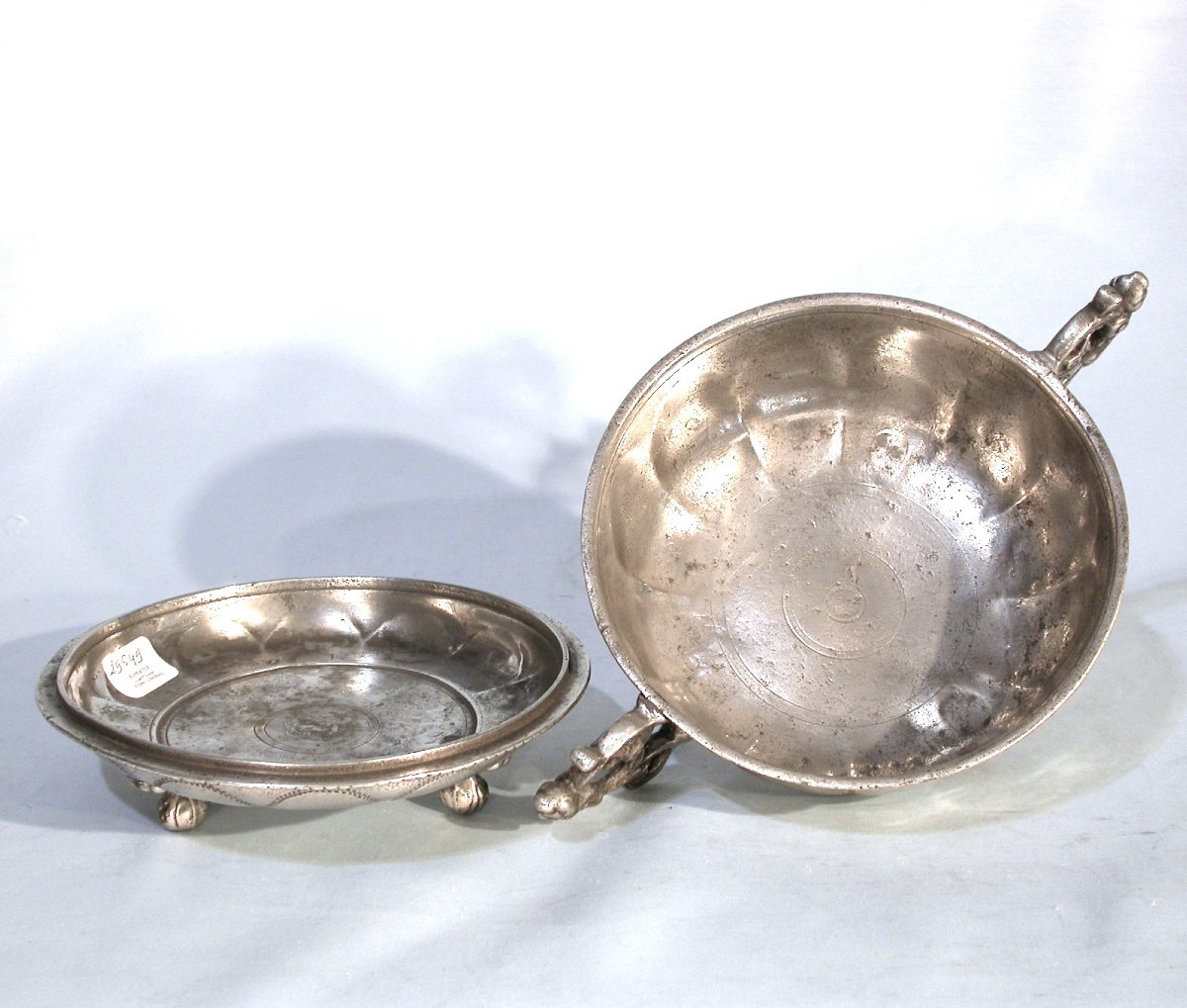 Pewter Bowl - Basel (switzerland), 18th Century-photo-1