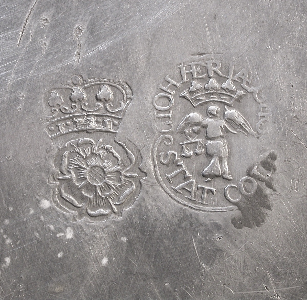Pewter Dish - Cologne (köln, Koln, Coln) - 18th C-photo-2