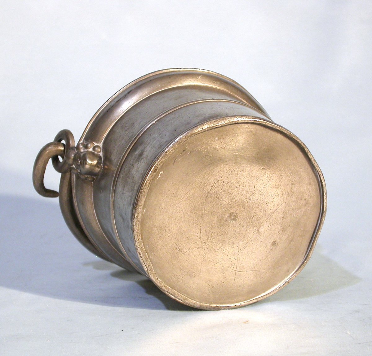 Small Dinner Stand In Pewter - Clamecy (bourgogne) - Mid 19th C-photo-2
