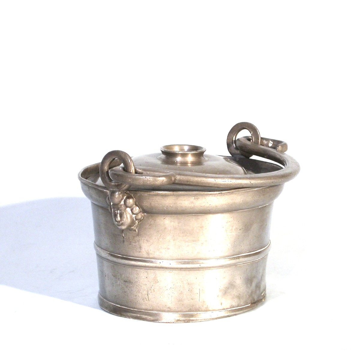 Small Dinner Stand In Pewter - Clamecy (bourgogne) - Mid 19th C-photo-5