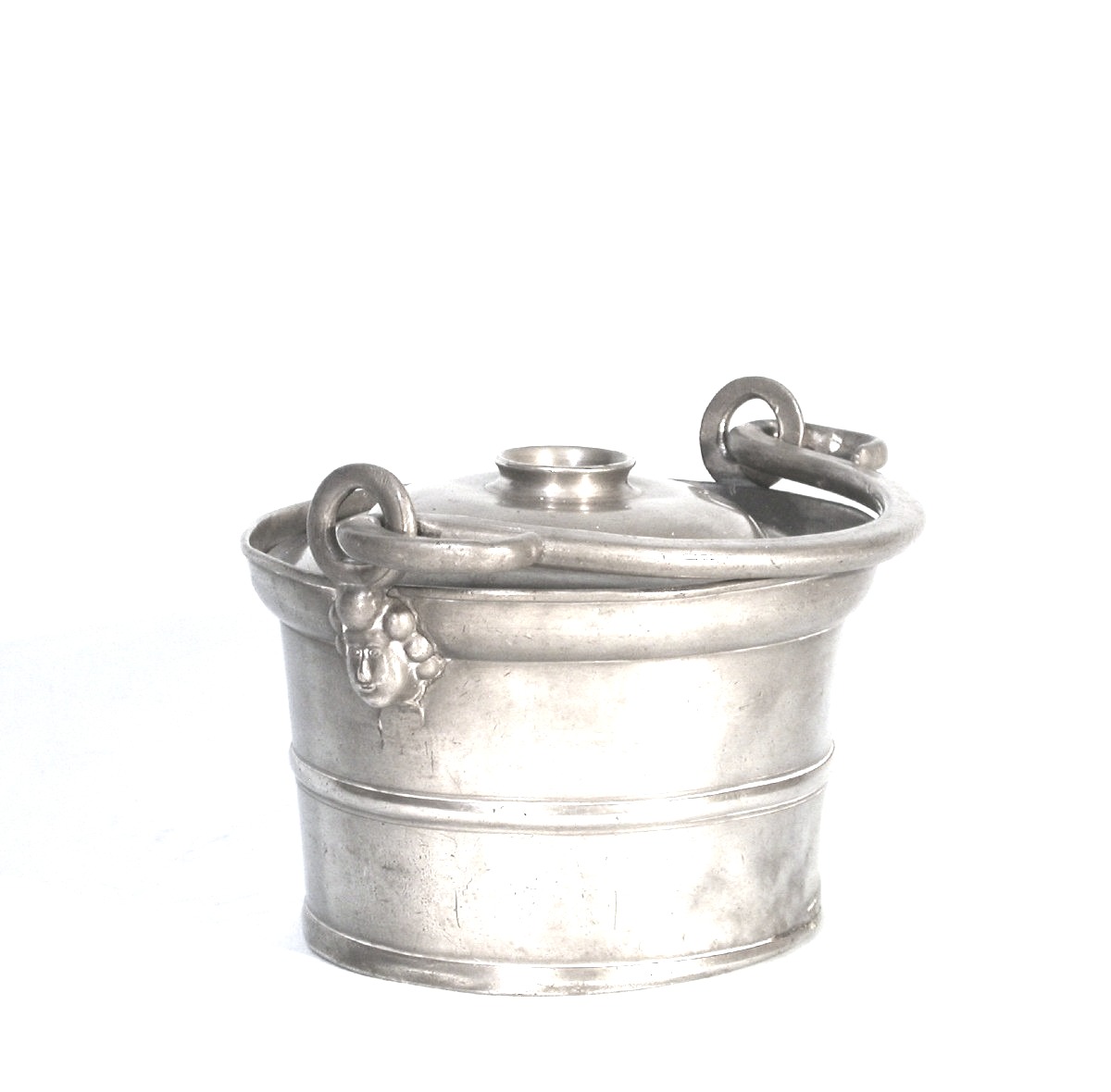 Small Dinner Stand In Pewter - Clamecy (bourgogne) - Mid 19th C-photo-5
