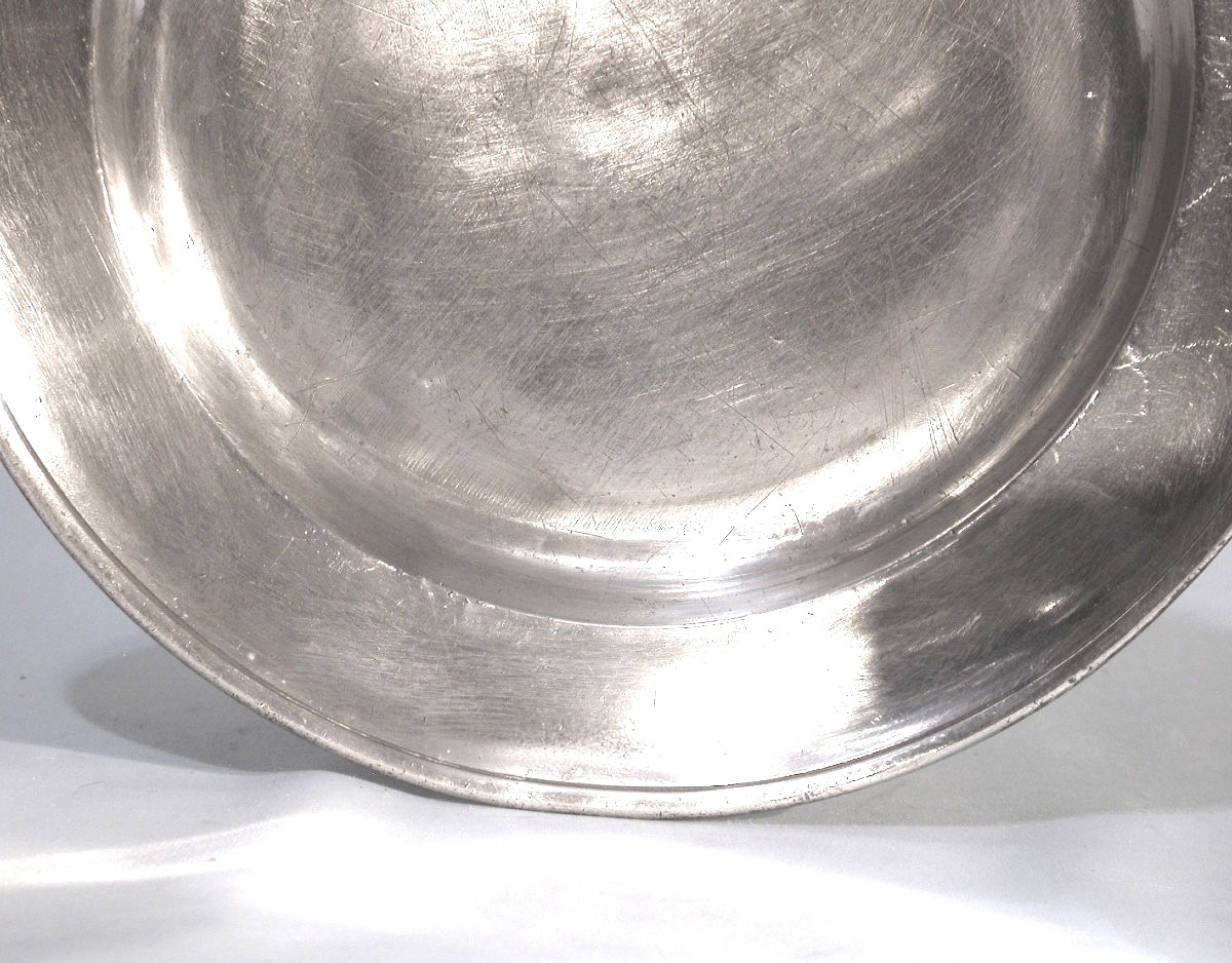 Pewter Plate - Northern Germany Or Netherlands, 18th C-photo-3