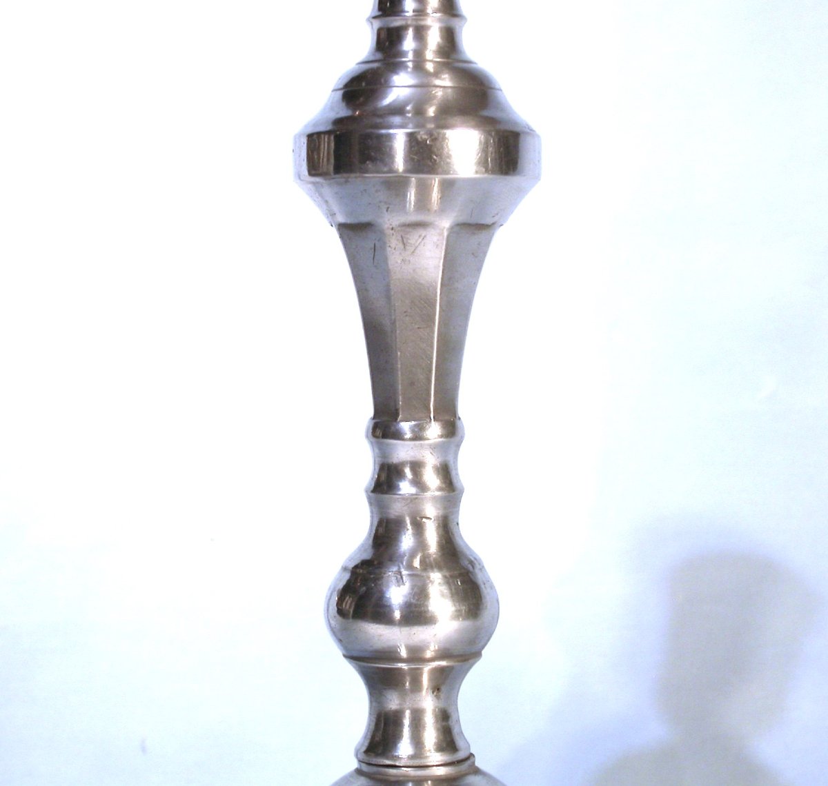 Pair Of Pewter Torches - Bordeaux (?), Circa 1800-photo-3