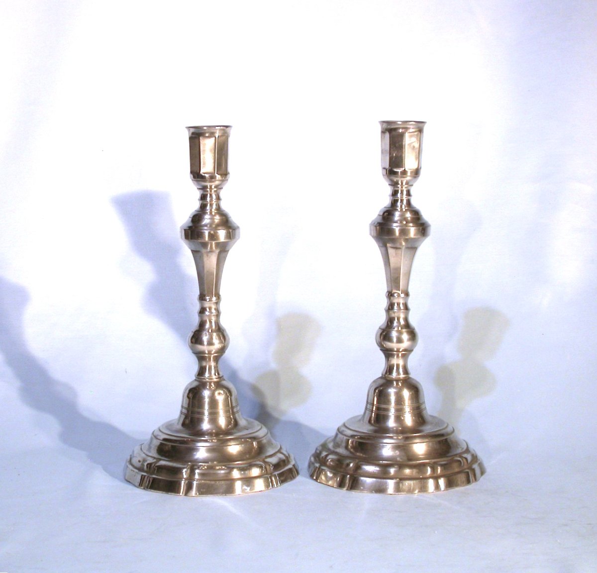 Pair Of Pewter Torches - Bordeaux (?), Circa 1800-photo-3