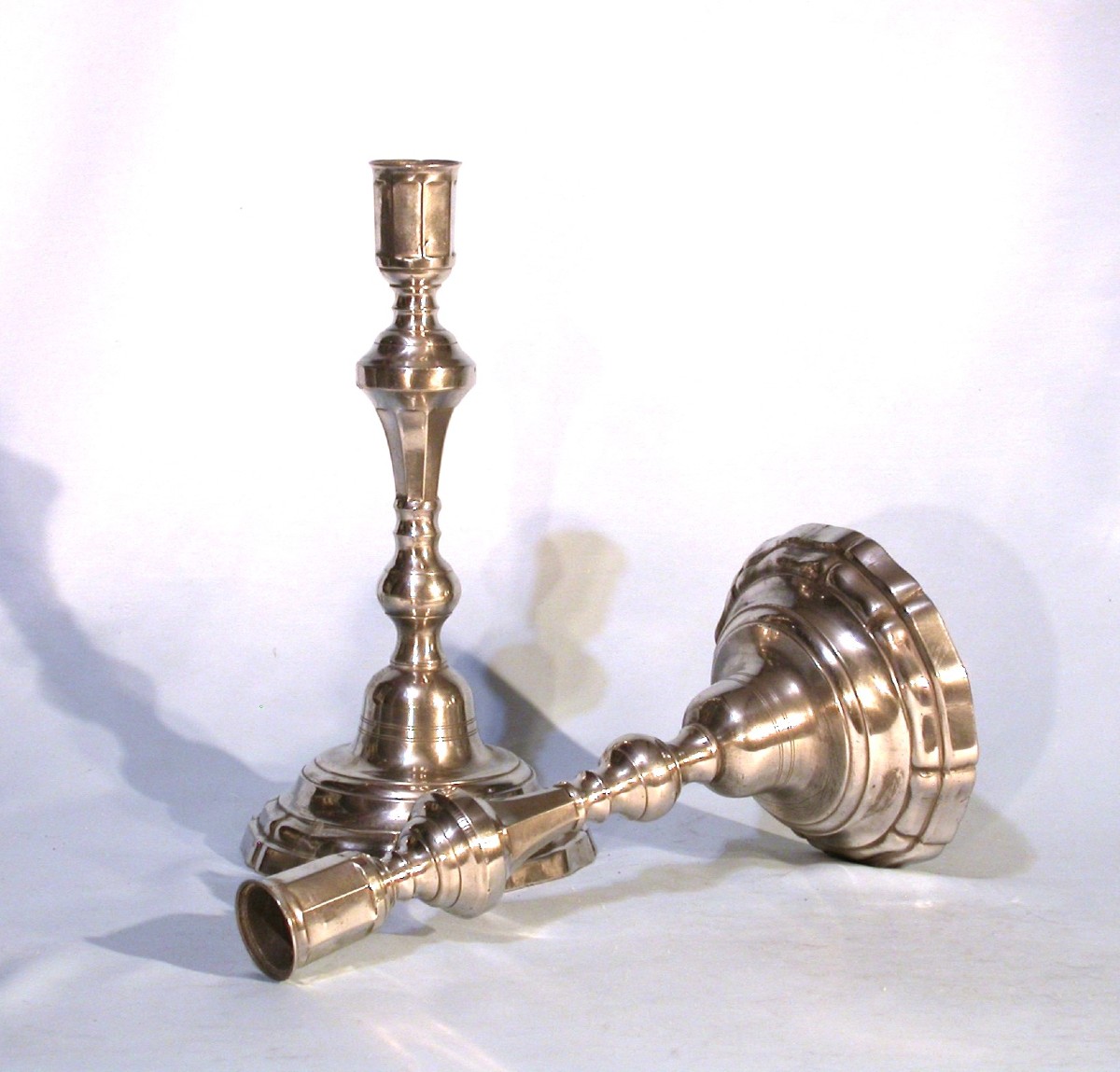 Pair Of Pewter Torches - Bordeaux (?), Circa 1800
