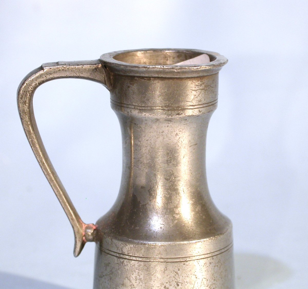 Pewter Alcohol Measuring Jug - Avallon (bourgogne), 18th Century-photo-3