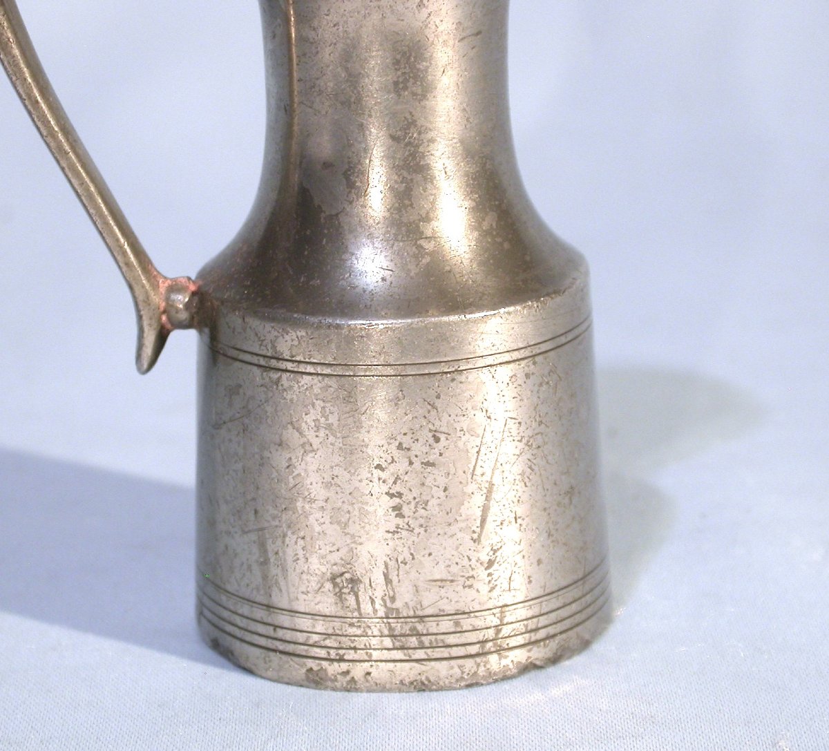 Pewter Alcohol Measuring Jug - Avallon (bourgogne), 18th Century-photo-4