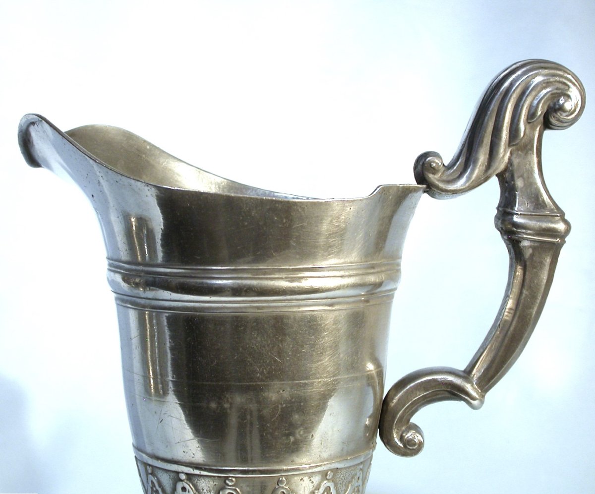 Pewter Ewer - Toulouse, 18th Century-photo-3
