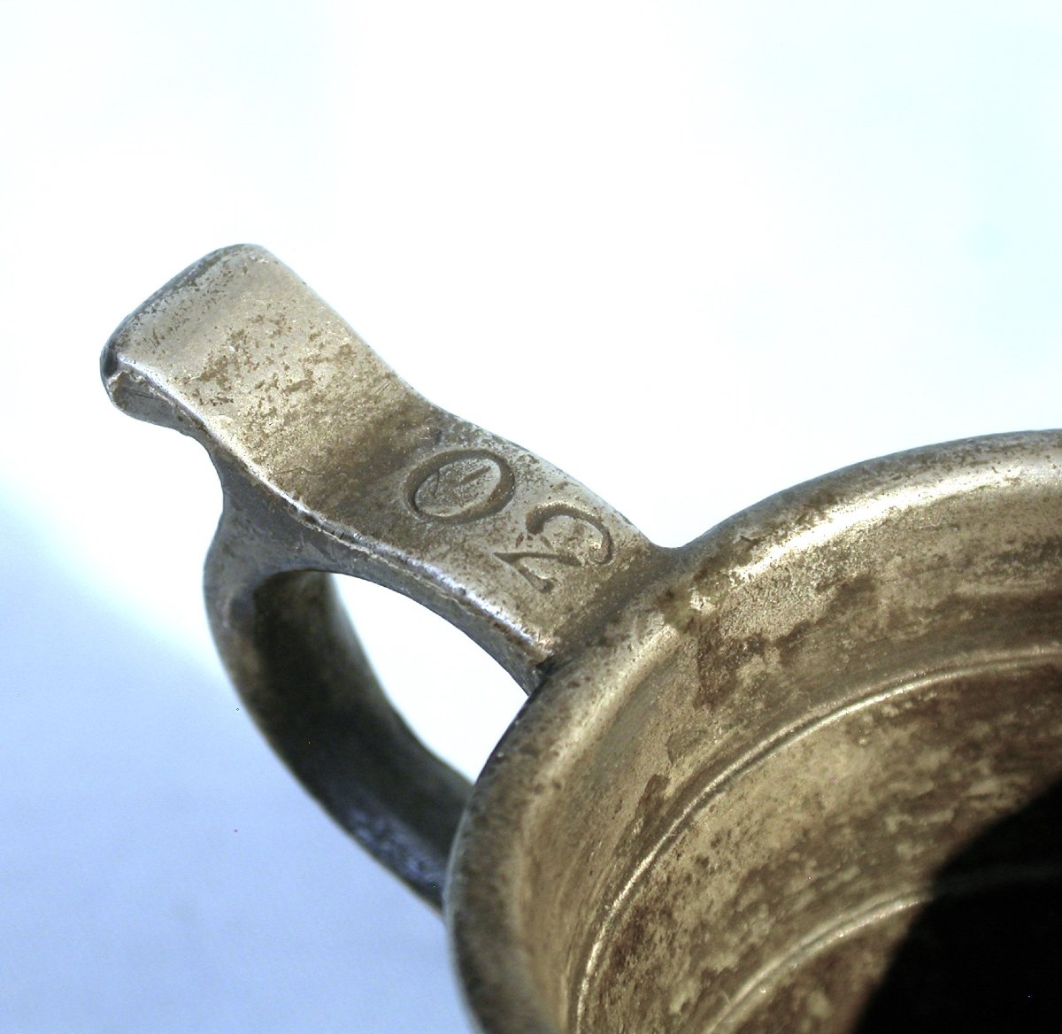 Medicine, Pharmacy - Minuscule Measuring Potion In Pewter - Alsace (?), Mid-19th C.-photo-4