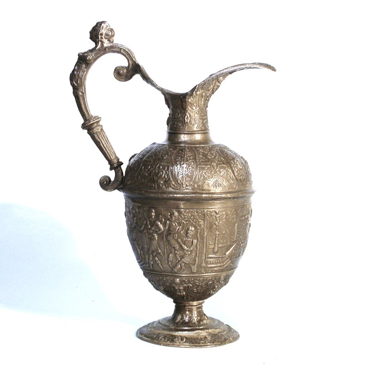 "suzanne" Pewter Ewer, Lyon Or Montbeliard, XVI Th C.-photo-2
