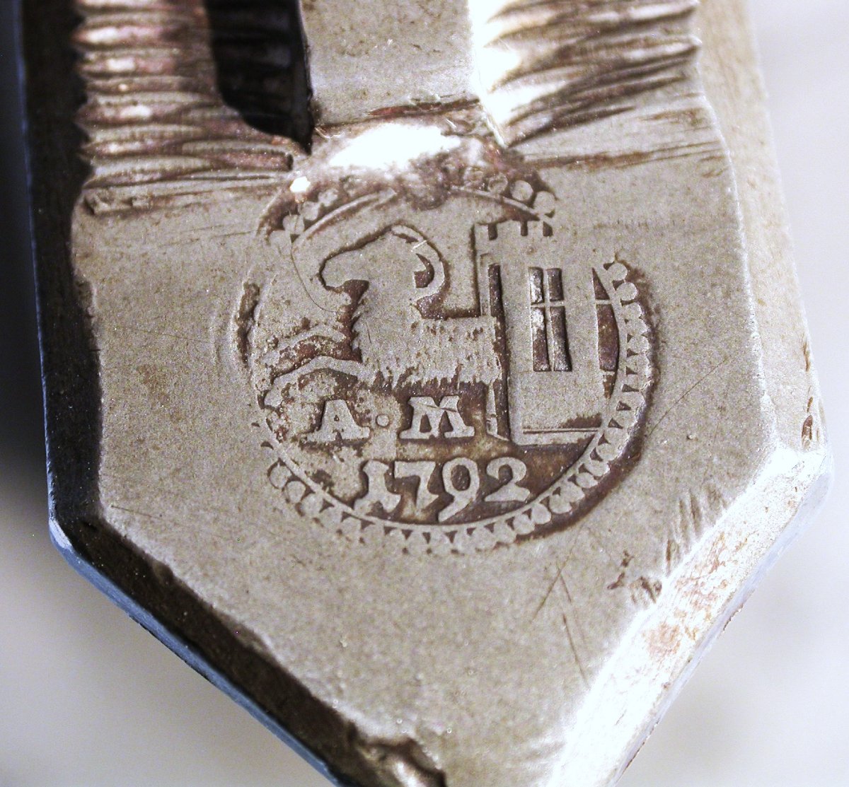 Large Pewter Wine Bottle (glockenkanne) - Schaffhausen (schaffouse), Circa 1800-photo-5