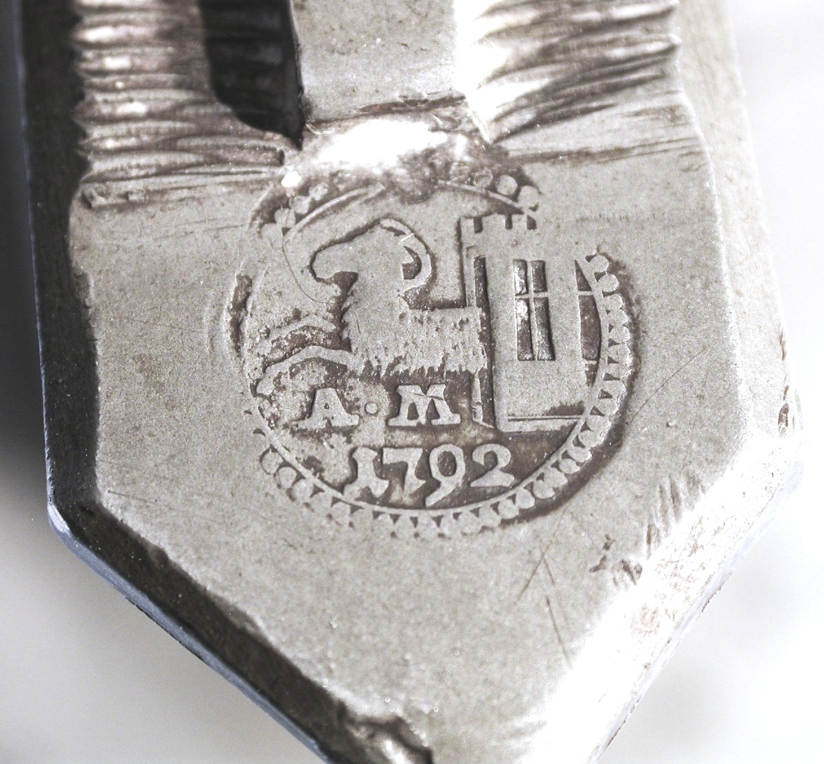 Large Pewter Wine Bottle (glockenkanne) - Schaffhausen (schaffouse), Circa 1800-photo-5