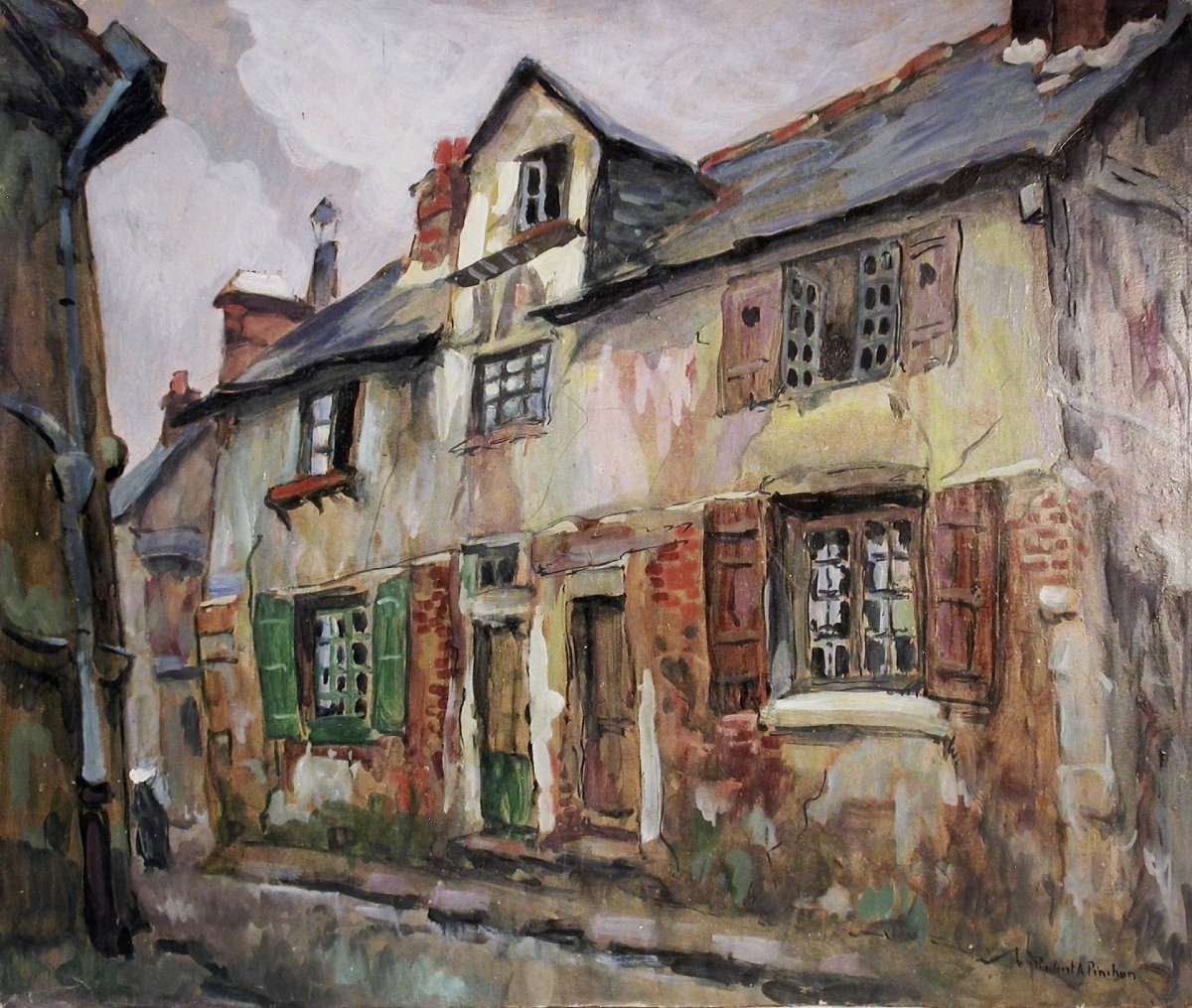 Postimpressionist Painting - Oil On Cardboard By Robert Pinchon-photo-2