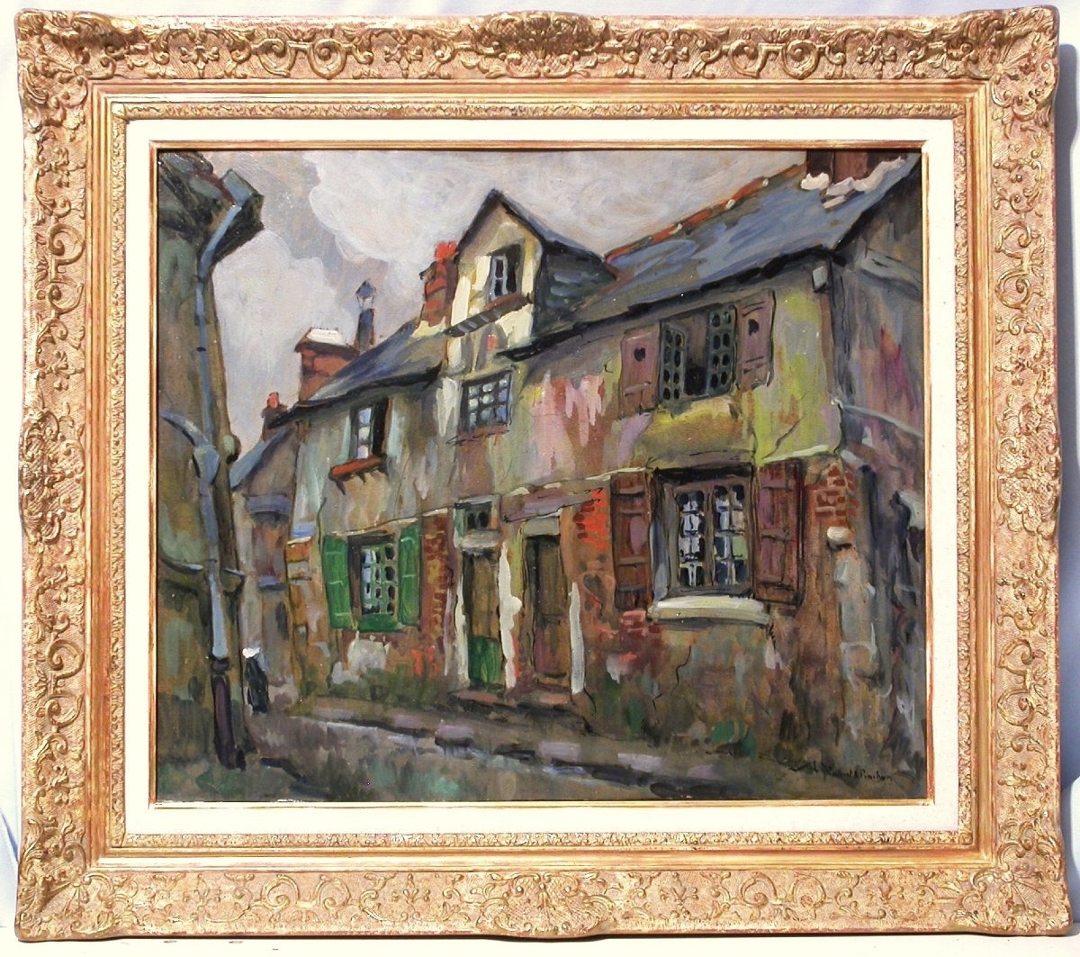 Postimpressionist Painting - Oil On Cardboard By Robert Pinchon-photo-3