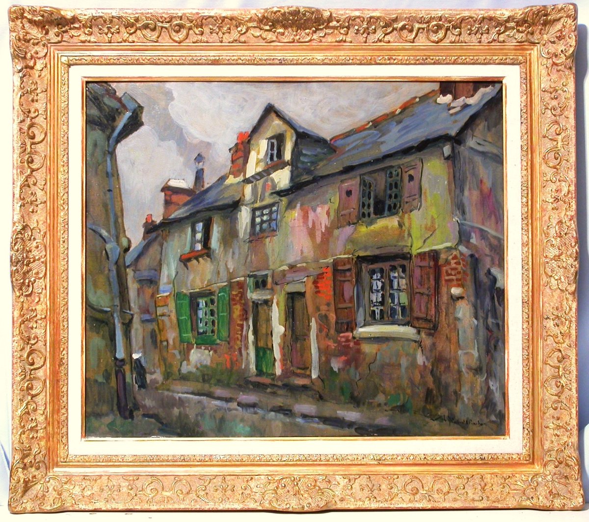 TABLEAU POSTIMPRESSIONNISTE - HUILE SUR CARTON DE ROBERT PINCHON