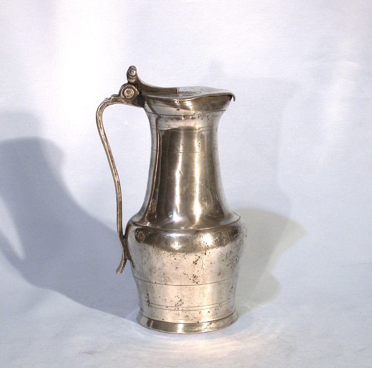 Extremely Rare Pewter Pitcher- Arc-en-barrois (champagne), Circa 1700-photo-4