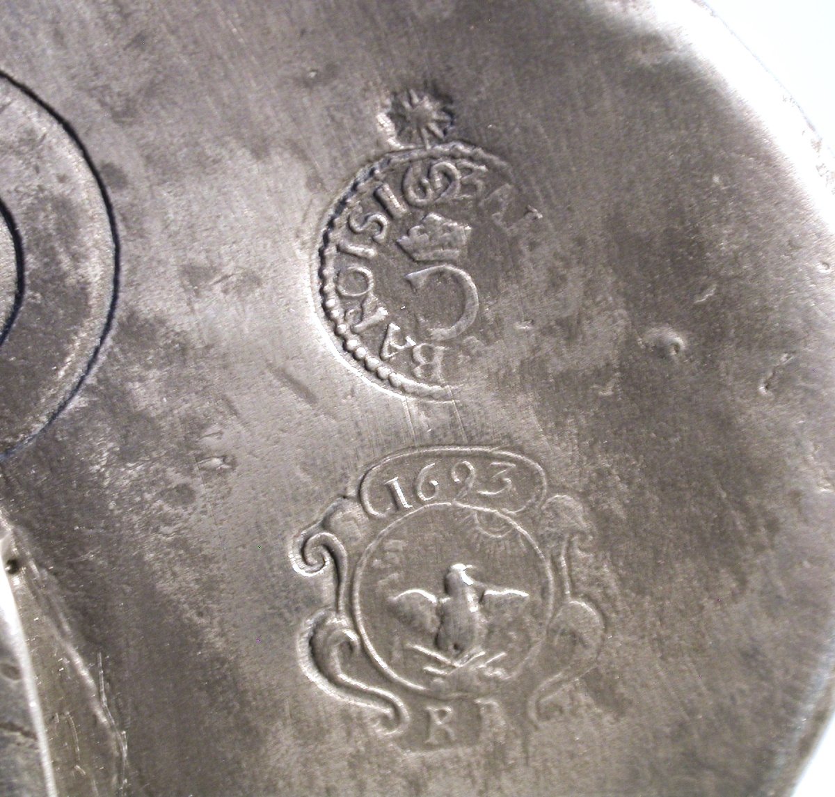 Extremely Rare Pewter Pitcher- Arc-en-barrois (champagne), Circa 1700-photo-5