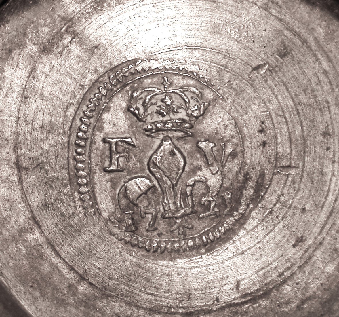 A Unique Pewter Pitcher From Saint-nicolas-de-port (lorraine), 18th Century-photo-4