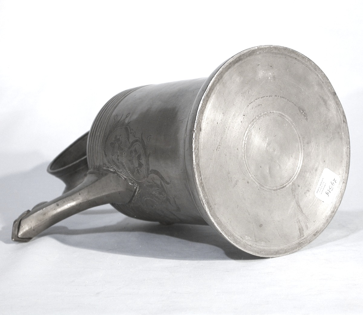 Pewter Wine Bottle Known As The "glockenkanne" - Elgg, Xbviii Th C.-photo-3