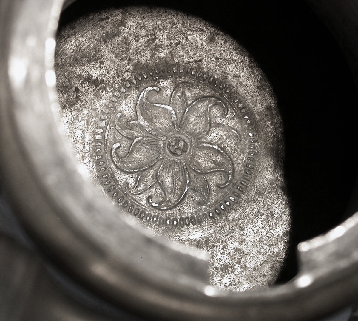 Pewter Wine Bottle Known As The "glockenkanne" - Elgg, Xbviii Th C.-photo-5