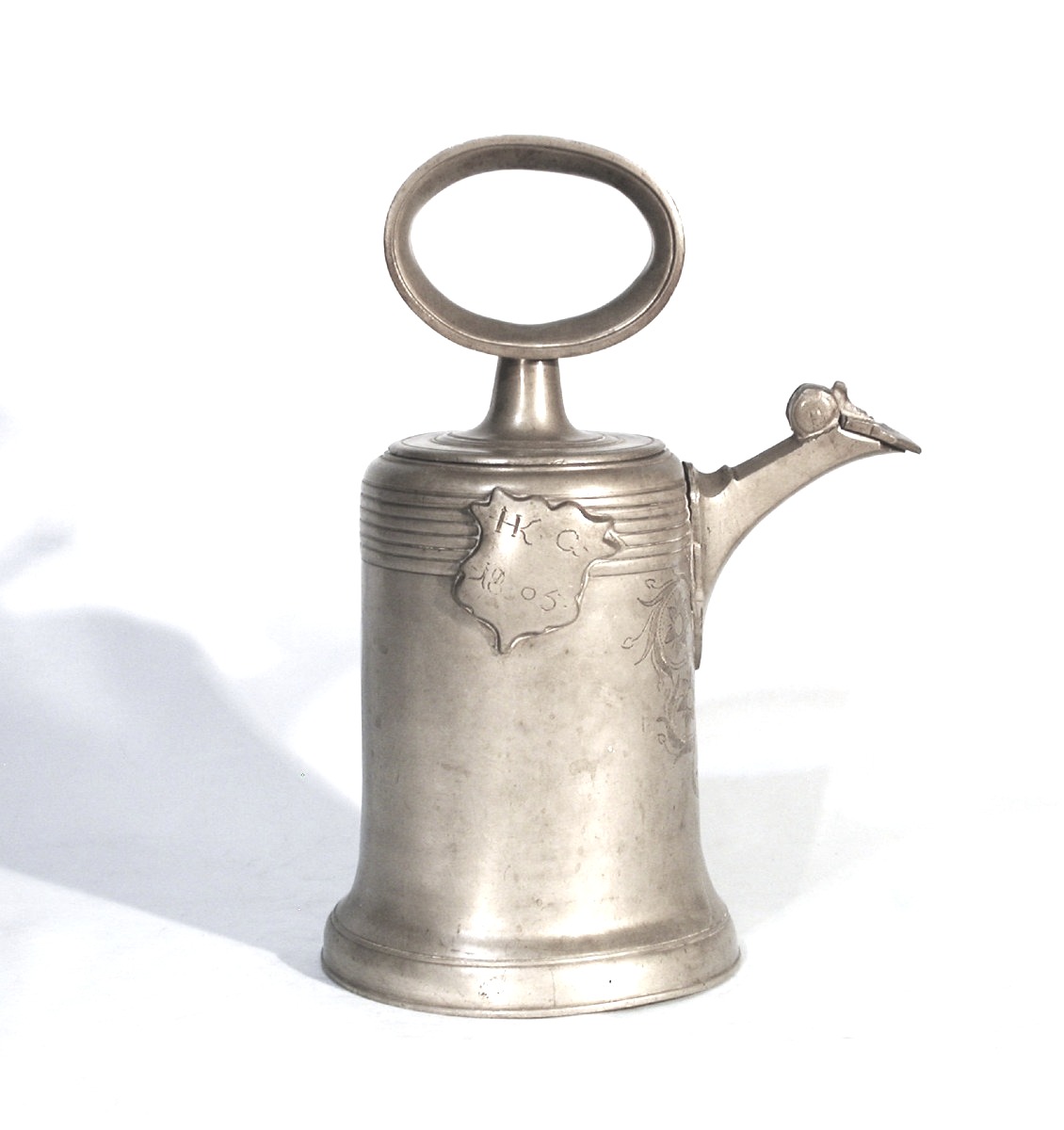 Pewter Wine Bottle Known As The "glockenkanne" - Elgg, Xbviii Th C.-photo-7