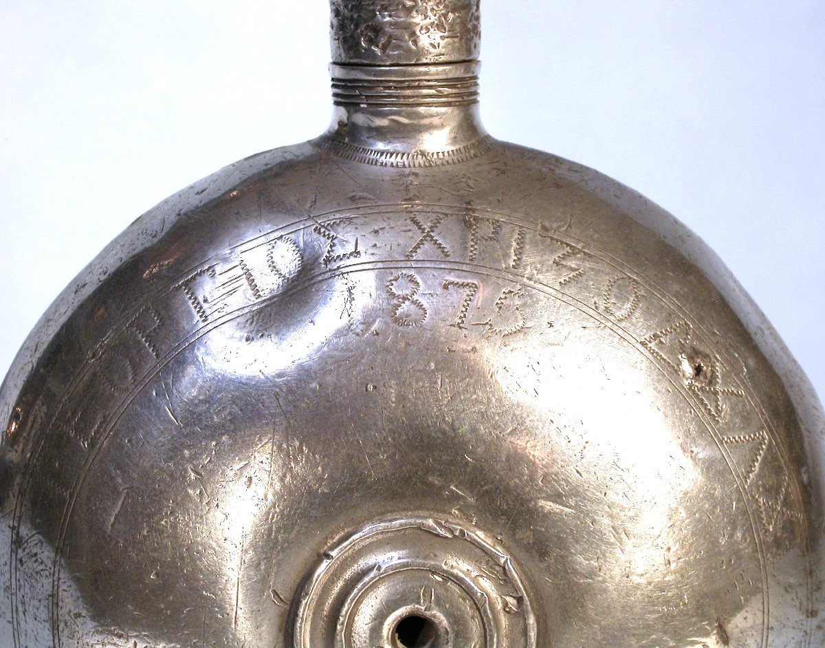Pewter Water Flask - Balkans, 19th Century-photo-4